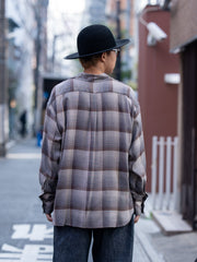 SUGARHILL / OMBRE SKIPPER SHIRT -ECRU X GRAY-