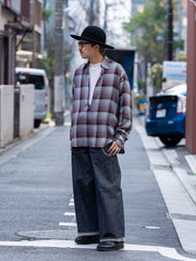 SUGARHILL / OMBRE SKIPPER SHIRT -RED X MINT-