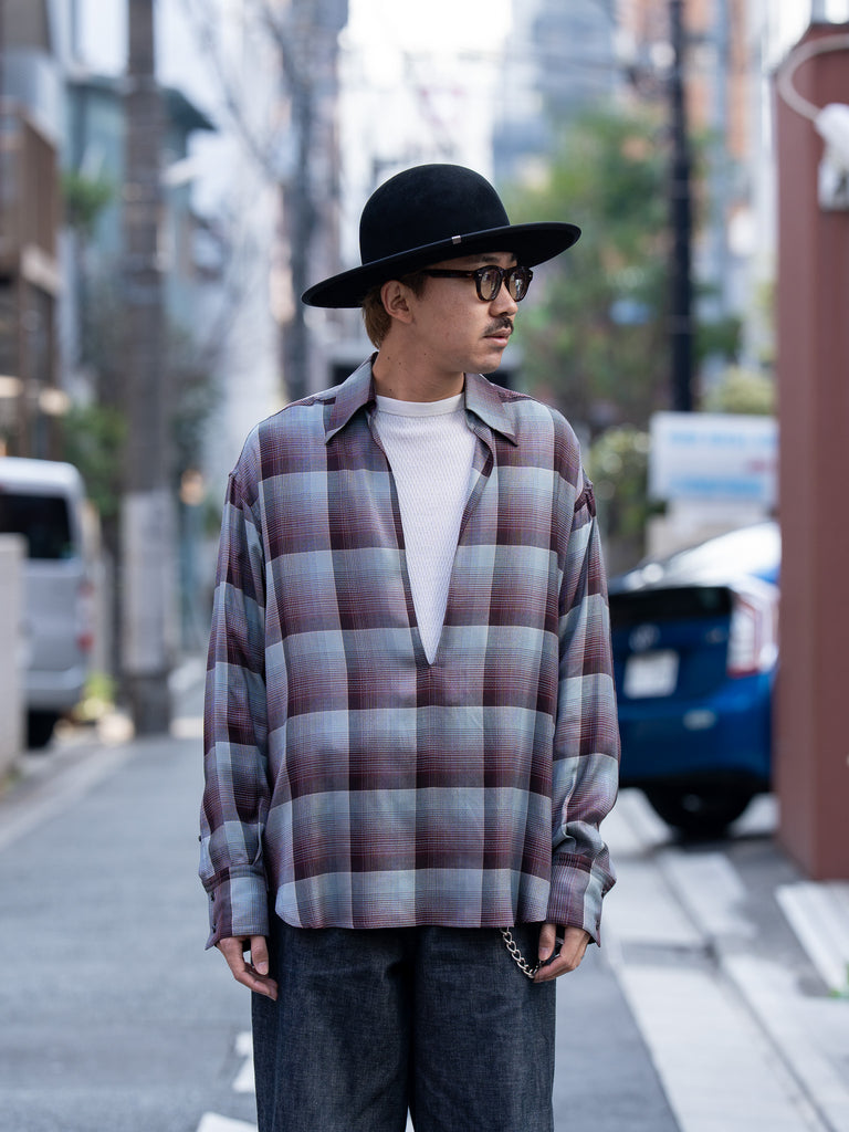 SUGARHILL / OMBRE SKIPPER SHIRT -RED X MINT-