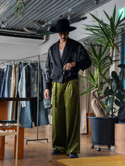 TAAKK / VELVET TROUSERS-Green-