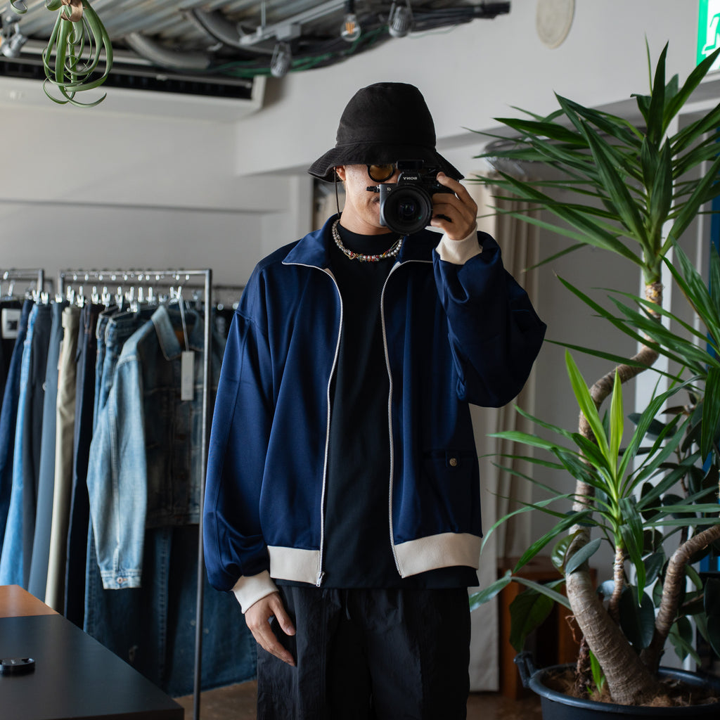 [Expected to arrive in July] refomed / OLD MAN TRACK JACKET-NAVY-