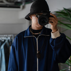 refomed / OLD MAN TRACK JACKET-NAVY-