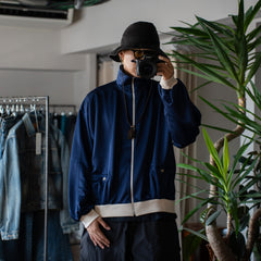 [Expected to arrive in July] refomed / OLD MAN TRACK JACKET-NAVY-