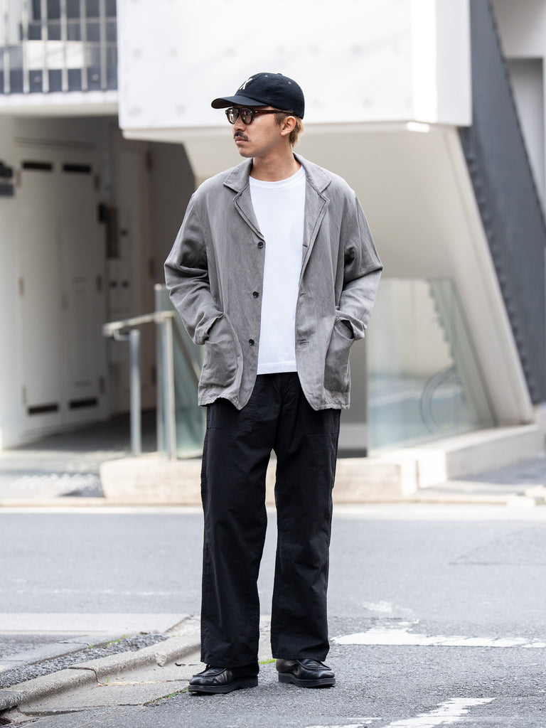 ULTERIOR / WASHED C/R/S DUCK WORK PANTS -BLACK-