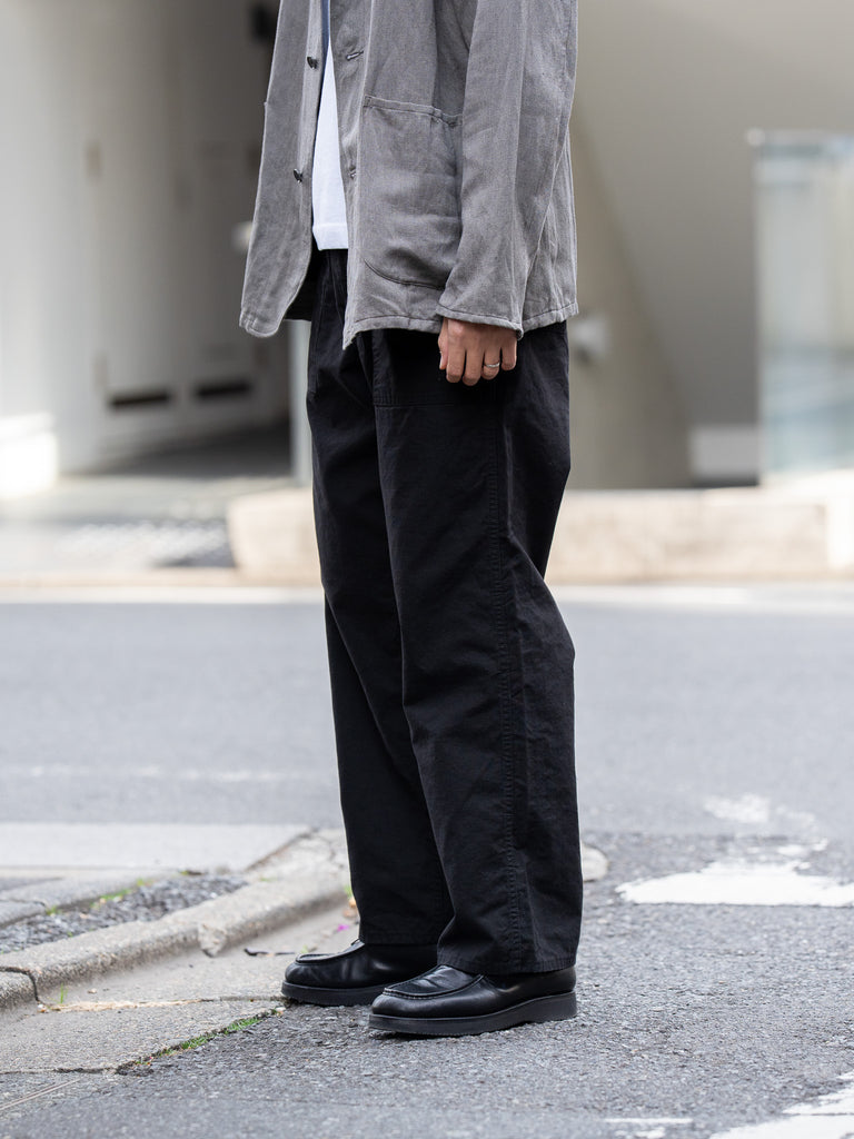 ULTERIOR / WASHED C/R/S DUCK WORK PANTS -BLACK-