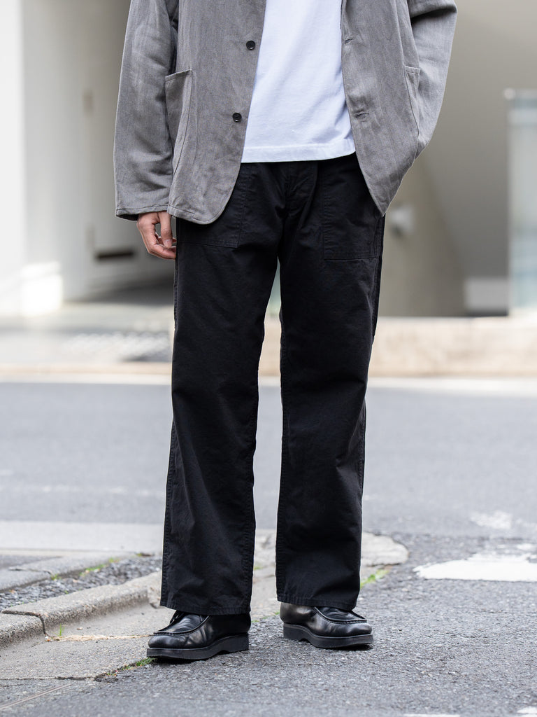 ULTERIOR / WASHED C/R/S DUCK WORK PANTS -BLACK-