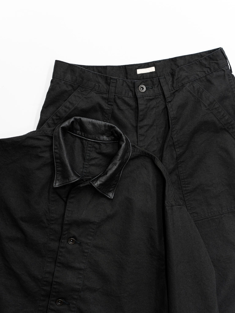 ULTERIOR / WASHED C/R/S DUCK WORK PANTS -BLACK-