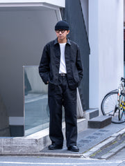 ULTERIOR / WASHED C/R/S DUCK WORK PANTS -BLACK-