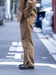 ULTERIOR / WASHED C/R/S DUCK WORK PANTS -KHAKI BEIGE-