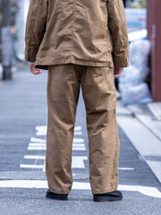 ULTERIOR / WASHED C/R/S DUCK WORK PANTS -KHAKI BEIGE-