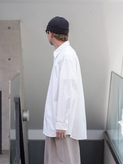 nonnotte / Oversized Shirt -White-
