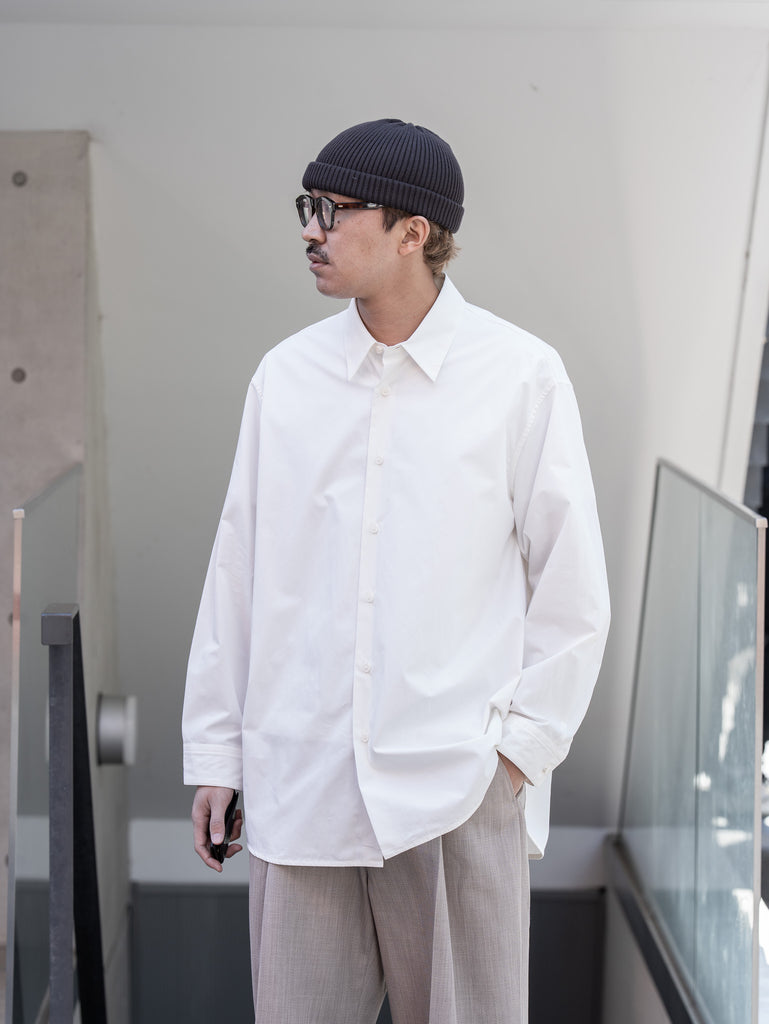 nonnotte / Oversized Shirt -White-