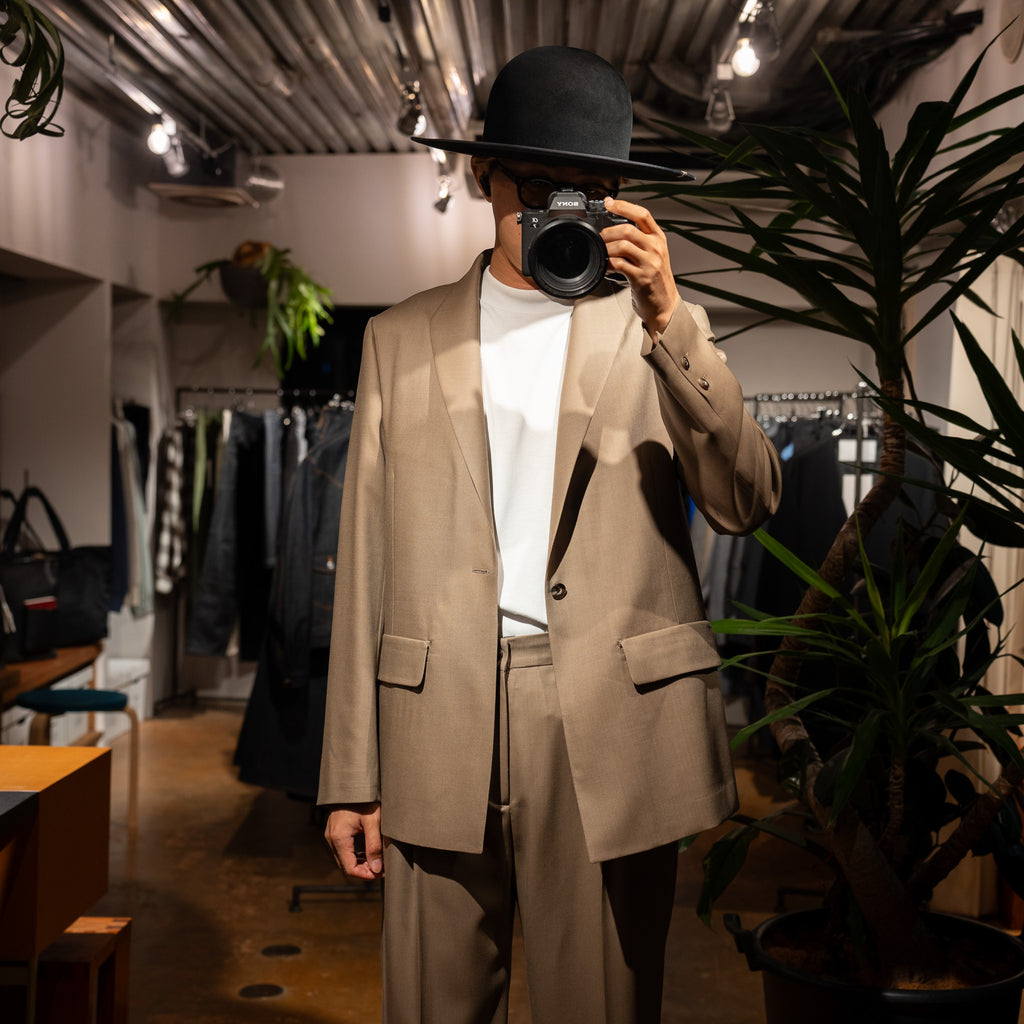 [Expected to arrive at the end of July] IRENISA / MODIFIED SHAWL COLLAR JACKET -MOCHA BEIGE-