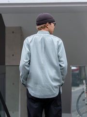 【3/21(土)WEB販売開始】ULTERIOR / SUPER LIGHT WOOL CHECK SHIRT -GREEN GREY-