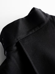 GABRIELA COLL GARMENTS / LORO PIANA HEAVY WOOL OVERSIZED COAT -BLACK-