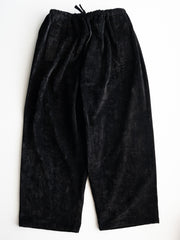 [Scheduled to arrive in September] GABRIELA COLL GARMENTS / COTTON VELVET FLAP POCKET TROUSERS L1-02-BLACK L1-