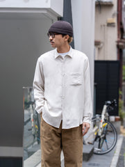 【3/21(土)WEB販売開始】ULTERIOR / TA/R/L TWILL SHIRT -OYSTER BEIGE-