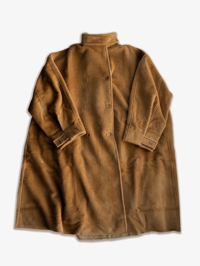 [Scheduled to arrive in September] GABRIELA COLL GARMENTS / LORO PIANA SURI ALPACA OVERSIZED COAT-44-CAMEL-