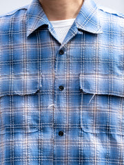 LQUARTET / 50s CRAFTSMAN SHIRT -BLUE-