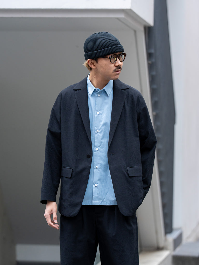 IRENISA / RELAXED SHOULDER JACKET -BLACK-