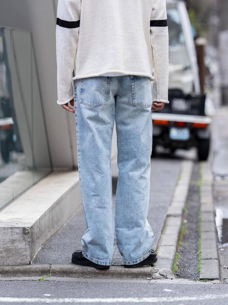 ROLD SKOV / WIDE DENIM PANTS -CLOUD-