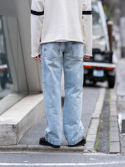 ROLD SKOV / WIDE DENIM PANTS -CLOUD-