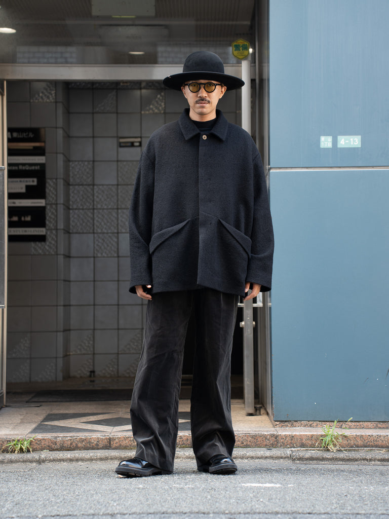 BESTIAIRE / BRUSHED JACKET-Black-