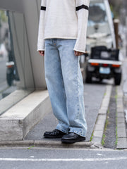 ROLD SKOV / WIDE DENIM PANTS -CLOUD-