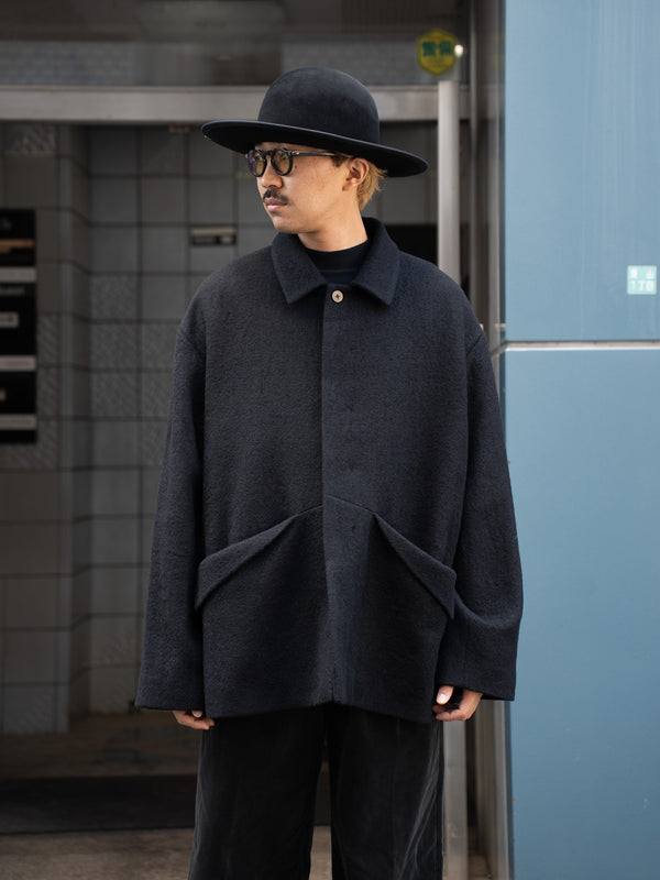 BESTIAIRE / BRUSHED JACKET-Black-