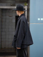 BESTIAIRE / BRUSHED JACKET-Black-