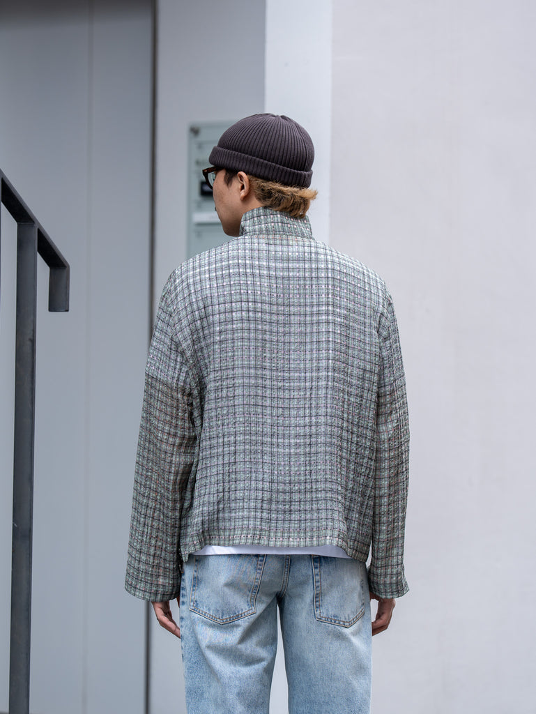 ROLD SKOV / KAPPA ZIP SHIRT -GREEN CHECK-
