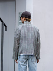 ROLD SKOV / KAPPA ZIP SHIRT -GREEN CHECK-