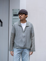 ROLD SKOV / KAPPA ZIP SHIRT -GREEN CHECK-