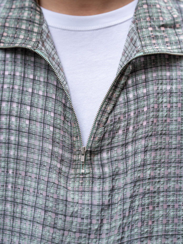 ROLD SKOV / KAPPA ZIP SHIRT -GREEN CHECK-