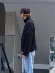 ROLD SKOV / KAPPA ZIP SHIRT -BLACK-