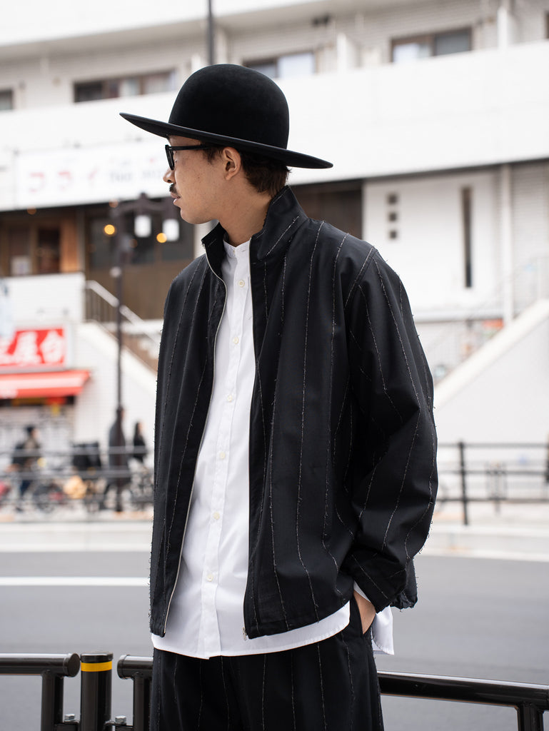 【残り1点】 IRENISA / TRAINING JACKET -BLACK STRIPE-