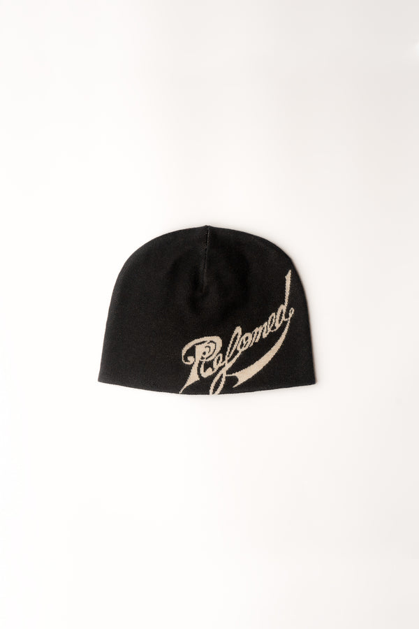 FAF x refomed Script Logo Reversible Beanie