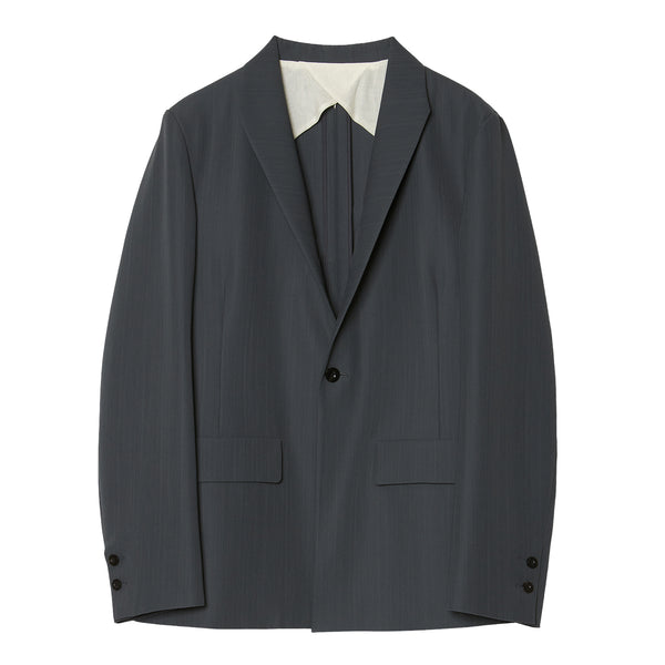 IRENISA / MODIFIED SHAWL COLLAR JACKET -CHARCOAL-｜aIbn公式通販