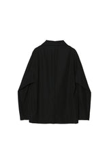 IRENISA / RELAXED SHOULDER JACKET -Black-