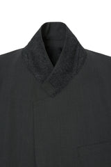 IRENISA / LOW GORGE TAILORED JACKET -D.GRAY-