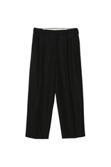 IRENISA / TWO TUCKS WIDE PANTS -Black-