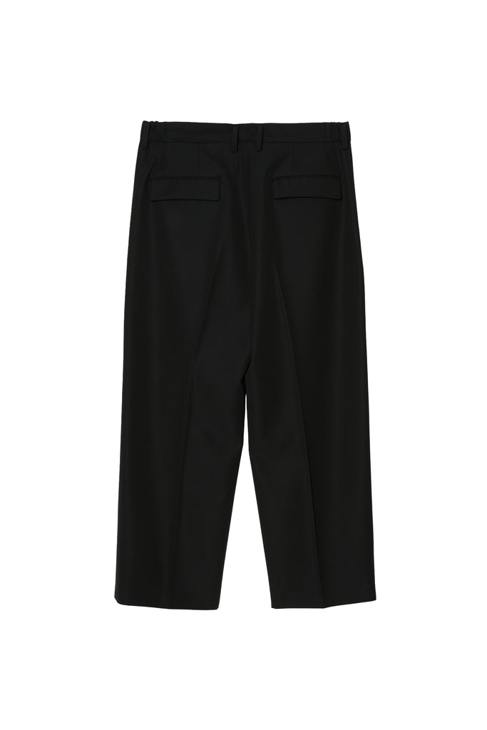 IRENISA / TWO TUCKS WIDE PANTS -Black-