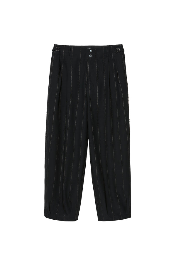 【1/25(発売)】IRENISA / VOLUME PANTS  -BLACK STRIPE-