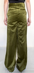 TAAKK / VELVET TROUSERS-Green-