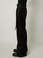 TAAKK / VELVET TROUSERS-Black-