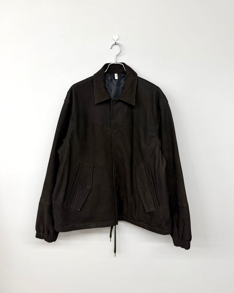 【預計12月中旬到貨】CCU/皮革BLOUSON-BLACK-