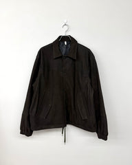 【預計12月中旬到貨】CCU/皮革BLOUSON-BLACK-