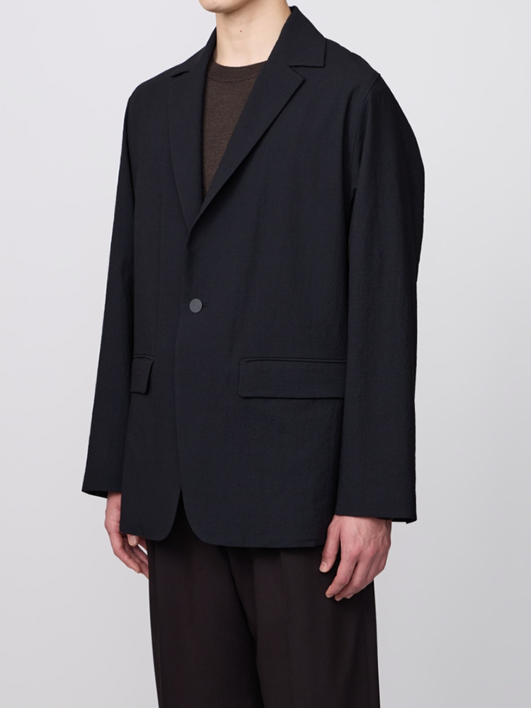 IRENISA / RELAXED SHOULDER JACKET -BLACK-