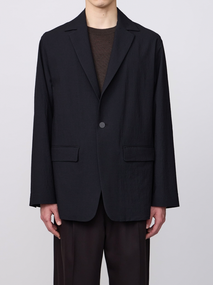 IRENISA / RELAXED SHOULDER JACKET -BLACK-