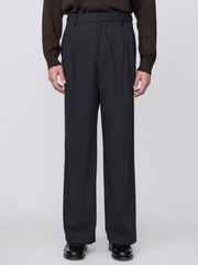 【1/24(土)発売】IRENISA / TWO TUCKS WIDE TROUSERS -CHARCOAL GRAY-